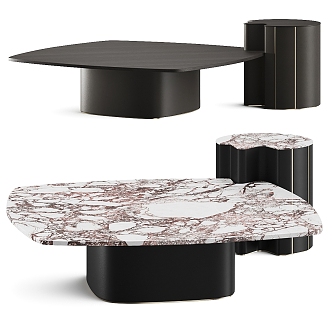 Giorgetti Mia Modern Coffee Table Side Table Combination Marble Coffee Table Side Table Corner Table 3d model