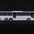 bus multi-axle bus 3d model