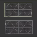 Sturdy Grey Metal Mesh Grid Equipment Two Pieces For Industrial Applications