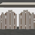 Modern Partition Screen Folding Screen Folding Partition Screen Wall 3d model
