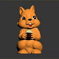 Squirrel Cartoon Squirrel Animation Squirrel Animation Squirrel Cartoon Characters Cartoon Animals Cartoon Small Animals 3d model