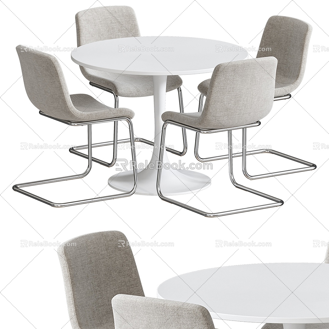 DOCKSTA LUSTEBO IKEA tables and chairs 3d model