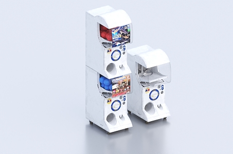 Gashapon machine, lottery machine, lottery machine 3d model