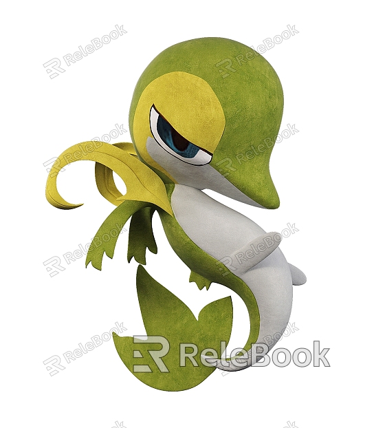 Cartoon Pokemon Vine Snake Pokemon Vine Snake Pokemon Monster Cartoon Cute Animal model