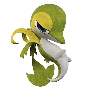 Cartoon Pokemon Vine Snake Pokemon Vine Snake Pokemon Monster Cartoon Cute Animal 3d model