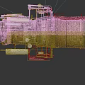 Industrial Cylindrical Equipment With Complex Metal Pipes Mechanical Components And Rusty Surface