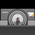 Honor Magic V Exhibition Stand With Circular Display And Products 3d model