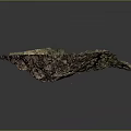 Detailed 3D Terrain Model Featuring Mountain Slopes Green Vegetation And Trail