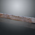Natural Wooden Stone Long Plank Featuring Brown Wood Grain And Decorative Texture