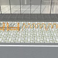Outdoor Bicycle Parking Area With Metal Racks And Multiple Bikes Near Glass Building