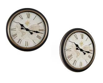 American clock wall clock 3d model