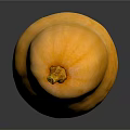 Fresh Whole Yellow Squash on Dark Background with Natural Reflection