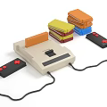 Modern game machine Little Overlord game machine 3d model