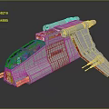 Futuristic White Spacecraft Design With Transparent Cockpit And Engines For Cosmic Exploration