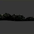 Detailed Natural Landscape Terrain with Mountain Ranges Green Valleys and River Paths