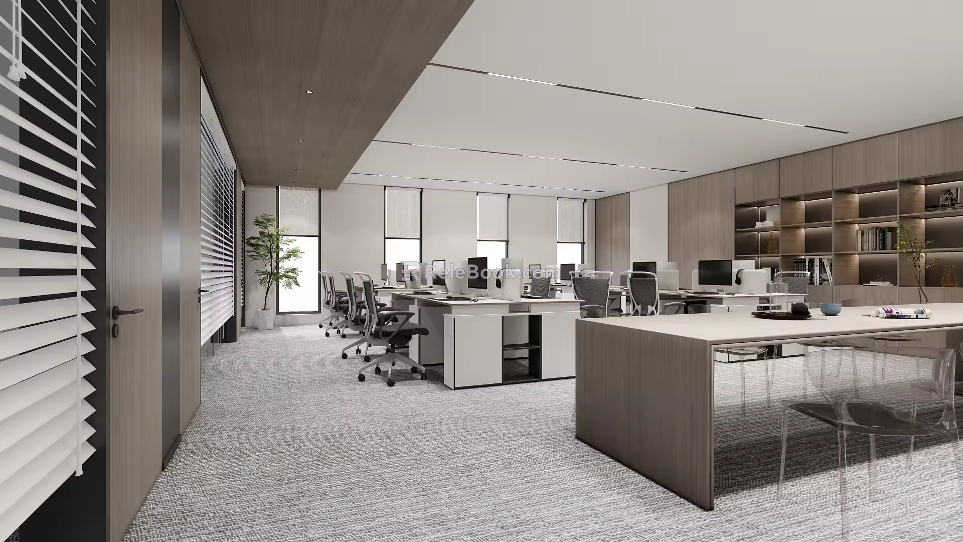 Open office area 3d model