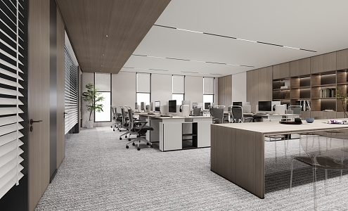 Open office area 3d model