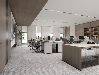 Open office area 3d model