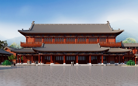 ancient temple 3d model