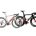 Stylish Road Bicycles With White Red And Black Red Frames And Lightweight Carbon Design