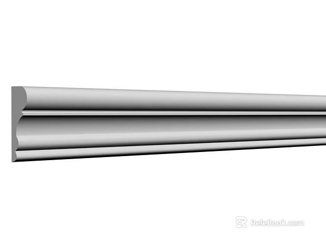 Gypsum Cornice With Elegant Design And High Quality Material For Interior Decoration 3d model 