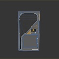 Science Fiction Door Steel Door Science Fiction Door Science Fiction Entrance Door Science Fiction Entrance Future Door Security Door Password Door 3d model