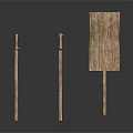 Wooden Scenery Components With Fence Panels And Small Platform Structure