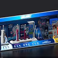 Custom Oral B Electric Toothbrush Counter Display Shelf For Retail In Store Product Promotion