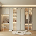 French Wardrobe Combination Wardrobe 3d model