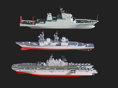 warship 3d model