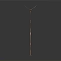 Metal Industrial Equipment With Vertical Rod Two Pronged Top And Stable Base For Support