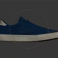 Casual Blue Mesh Low Top Sneakers With White Sole And Minimalist Design