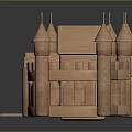 Modern Building Blocks Toy Building Blocks Toy Building Blocks Castle Wood Castle 3d model