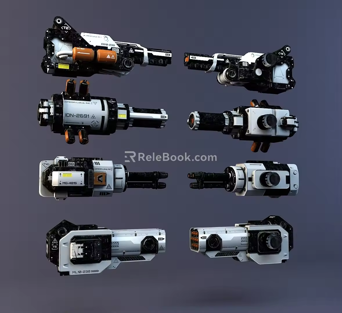 Modern weapons 3d model