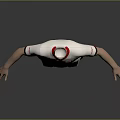 Soccer Uniform 3D Model White Jersey With Red Accents And Shorts Socks