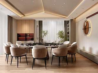 New Chinese Private Room Restaurant Private Room 3d model