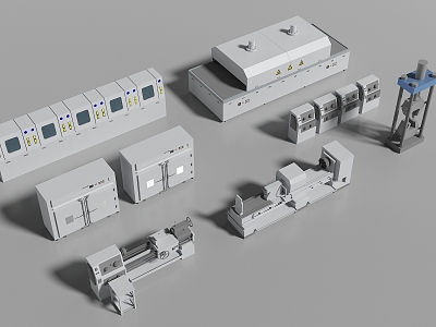 modern industrial equipment plant equipment 3d model