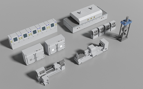 modern industrial equipment plant equipment 3d model