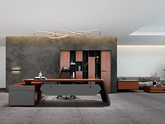 Modern Office Furniture 3d model