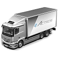 Mercedes eActros Modern Electric Utility Vehicle With Sleek Exterior And Advanced Cockpit Interior