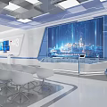 Smart Technology Enterprise Exhibition Hall 3d model