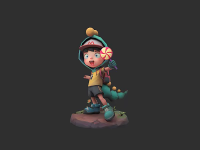 Abstract Art Character Creatures 3d model