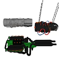 Modern engine equipment 3d model