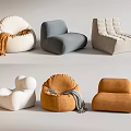Cozy Bean Bag Chairs In Various Colors And Modern Styles For Living Room