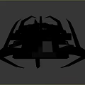 3D Model of Cosmic Spacecraft with Extended Supports and Circular Structural Design for Aerospace Exploration