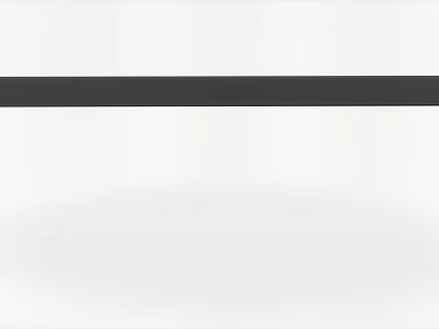 Simple Black Dining Table With Minimalist White Background And Sleek Tabletop Design 3d model