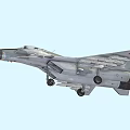 Camouflage Military Fighter Jet With Twin Tail Fins Pointed Nose And Sleek Design