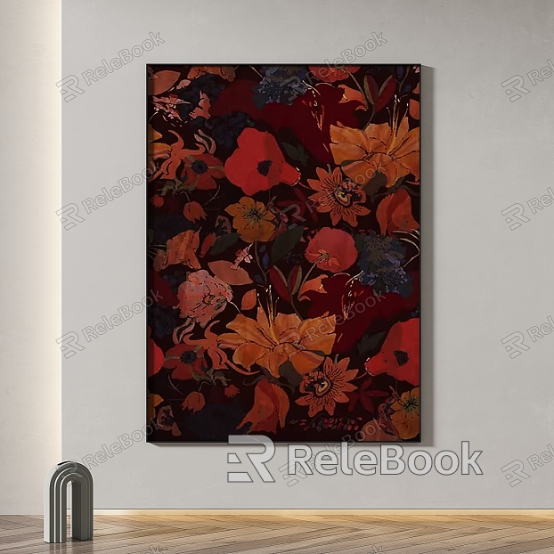 Simple abstract decorative painting model