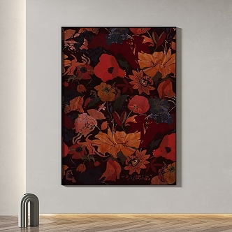 Simple abstract decorative painting 3d model