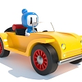 Style toy car toy cartoon decorative ornaments 3d model